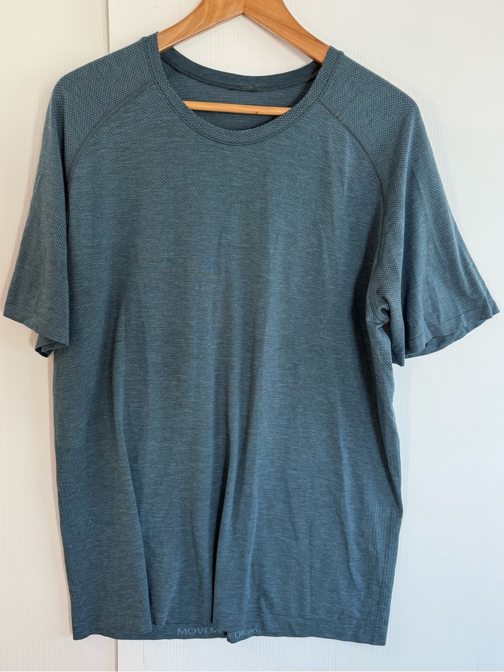 LULULEMON Short-Sleeve Slate Blue Shirt